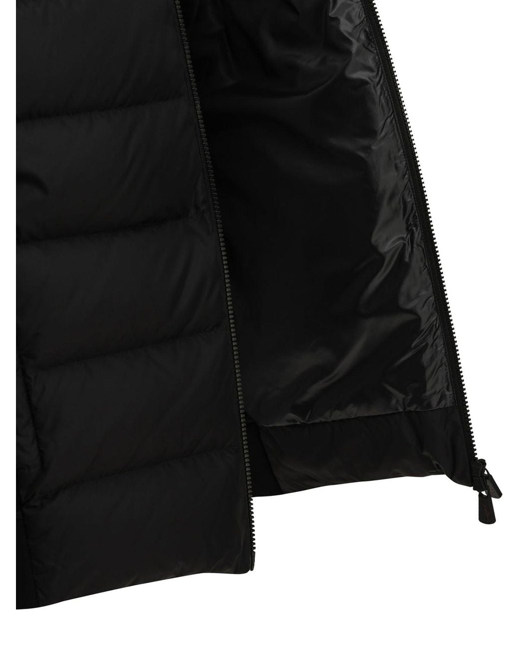 Moncler Black Padded Zip-Up Sweatshirt for men