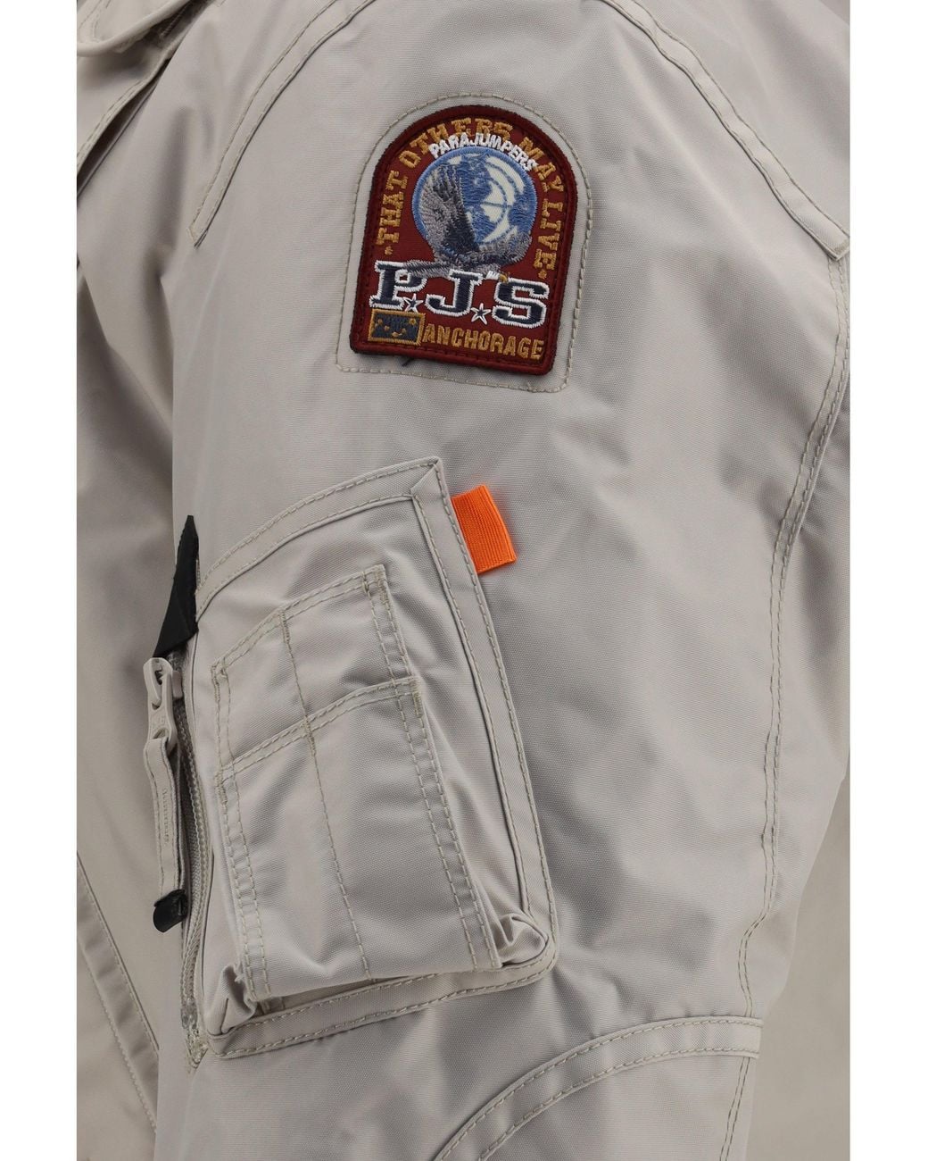 Parajumpers Gray Bomber Gobi With Hood for men