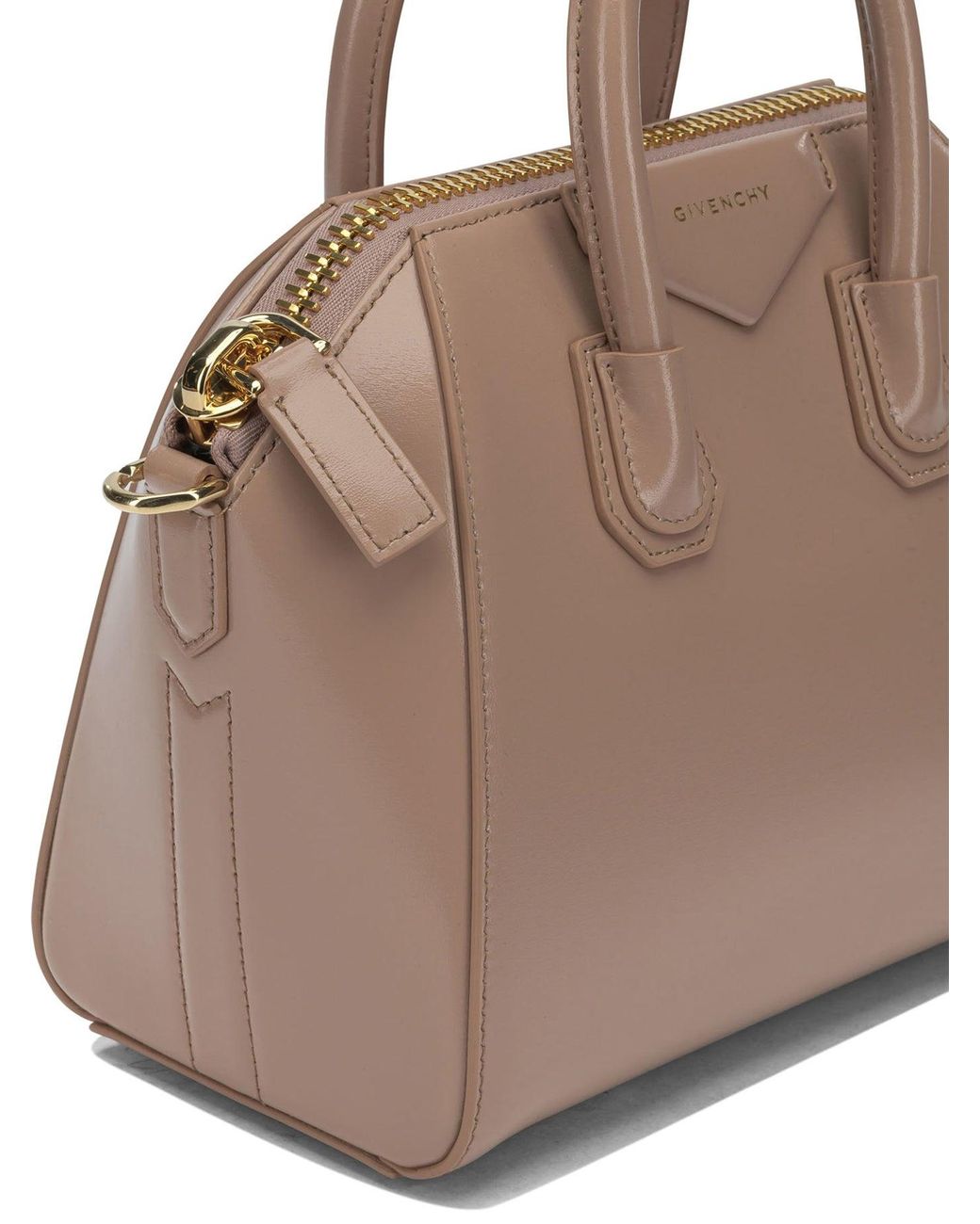 Givenchy Natural Antigonia Calf Leather Cotton Polyester Handbag