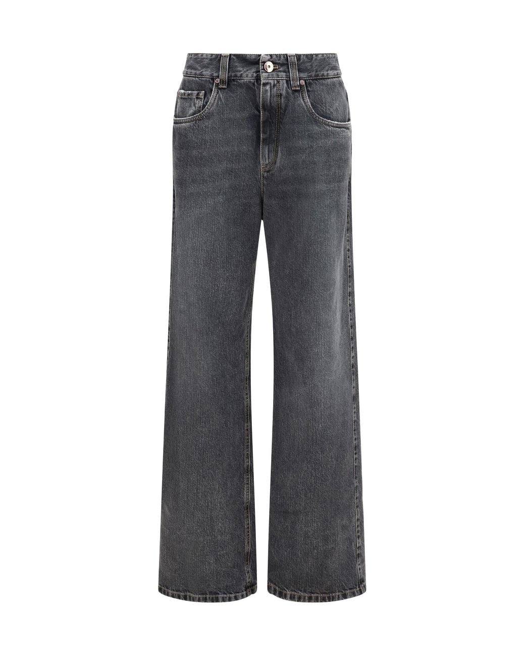 Brunello Cucinelli Gray Straight Jeans
