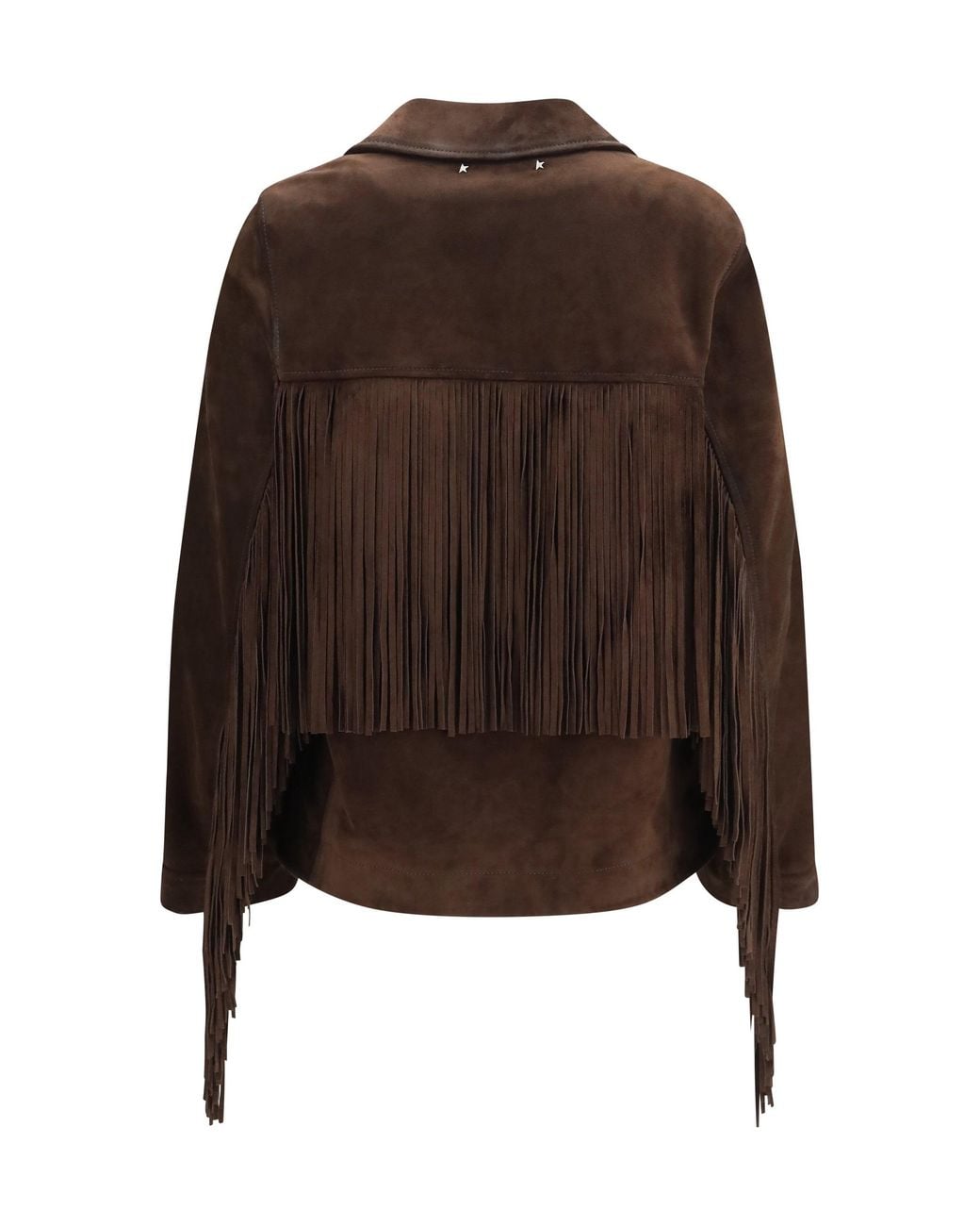 Golden Goose Deluxe Brand Brown Journey Leather Jacket Coffee Bean