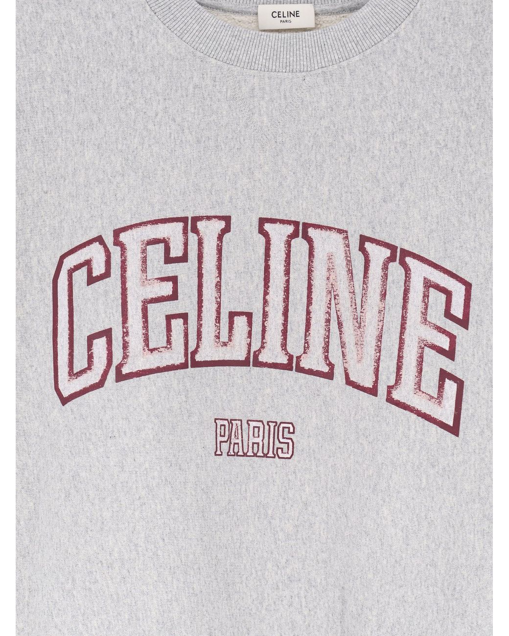 Céline White Cotton Sweatshirt