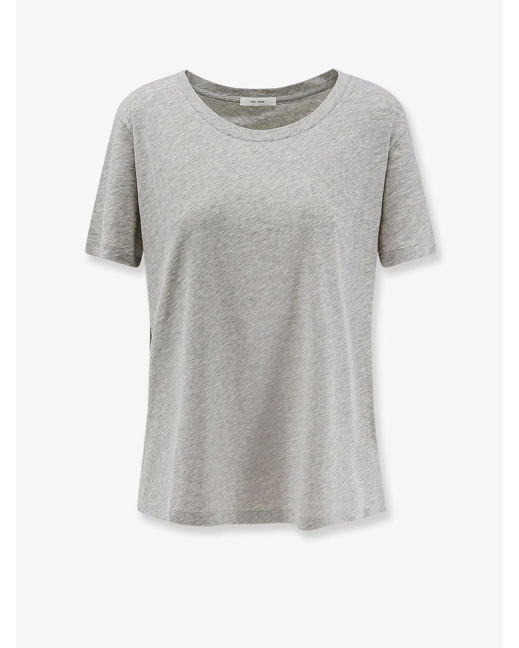 The Row Gray Dera Cotton T-Shirt