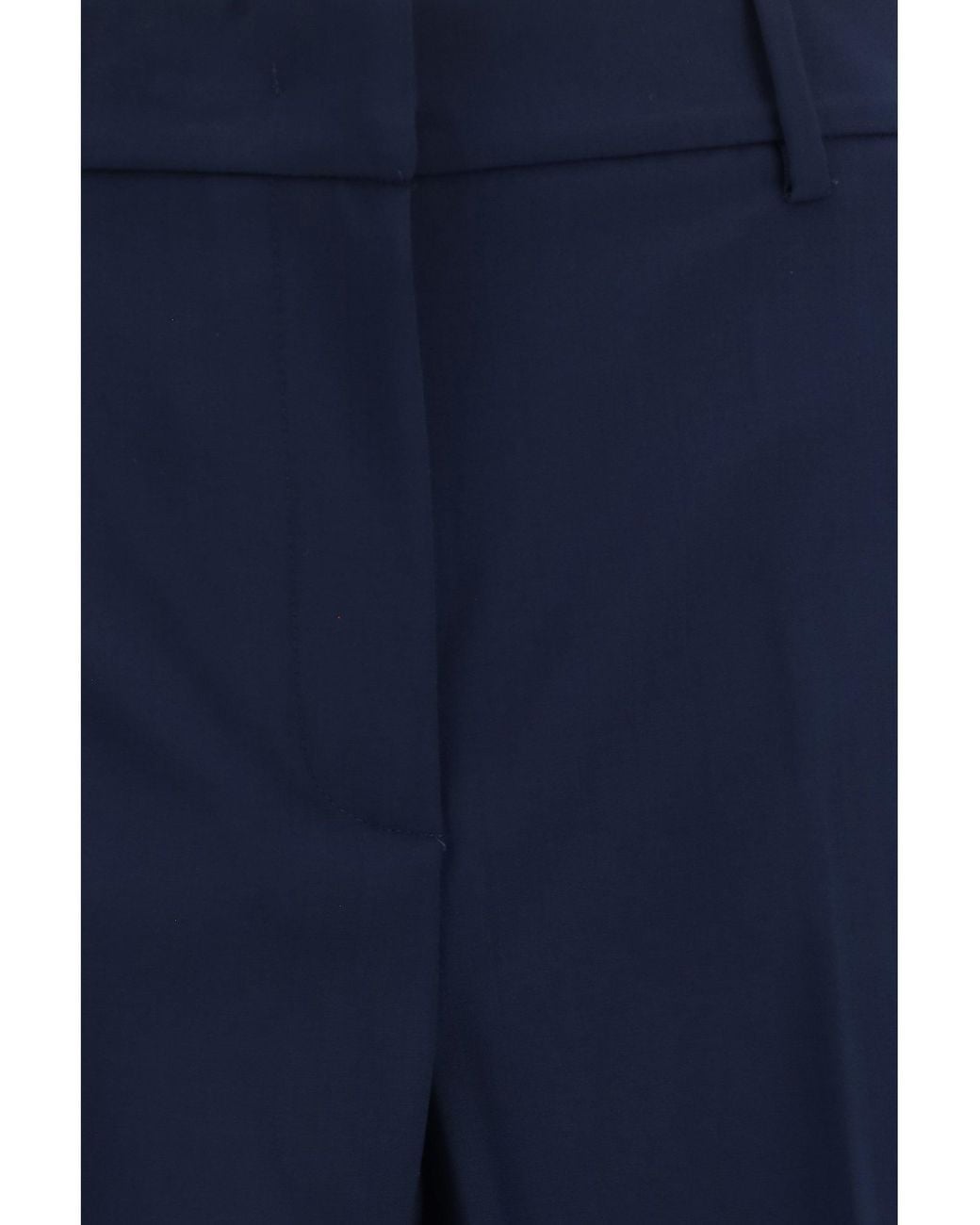 Weekend by Maxmara Blue Stretch Wool Palazzo Pants