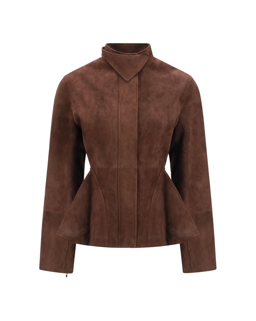 Alaïa Brown Alaïa Peplum Jacket