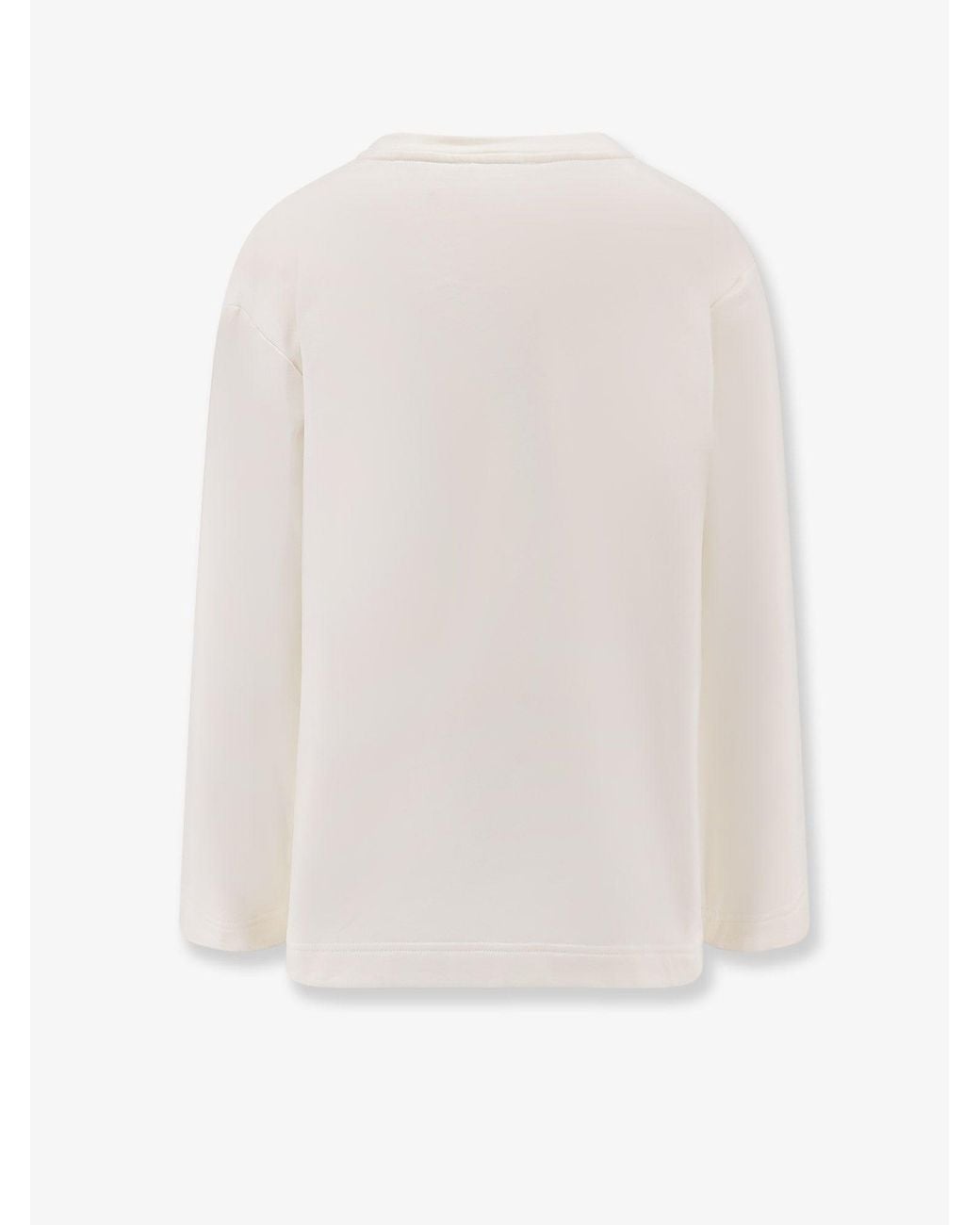 Max Mara White Silk And Cotton Blend Berma Sweatshirt