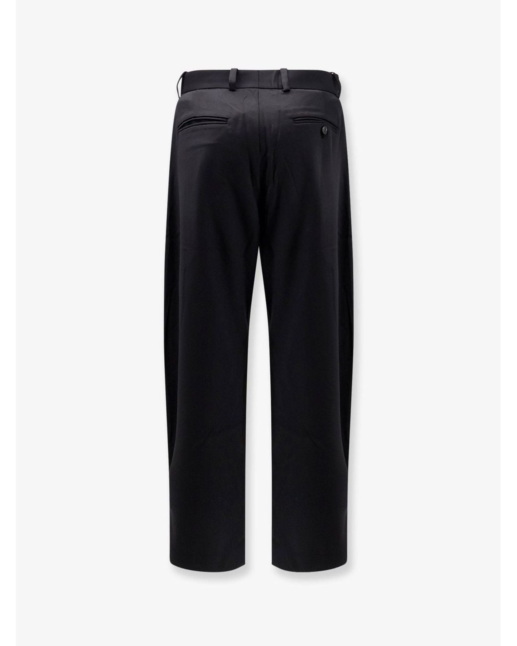TONYWACK Blue Wool Blend Trousers