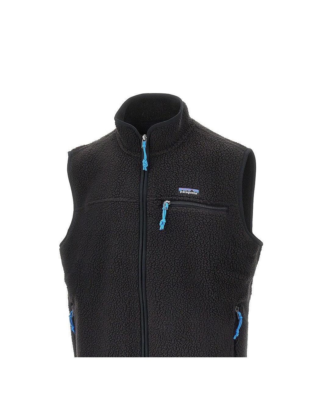 Patagonia Black 'Retro' Fleece Vest for men
