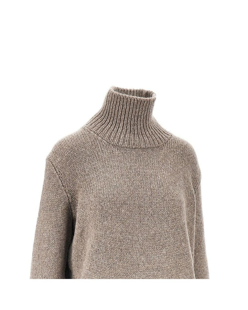 The Row Gray 'Pira' Turtleneck Sweater