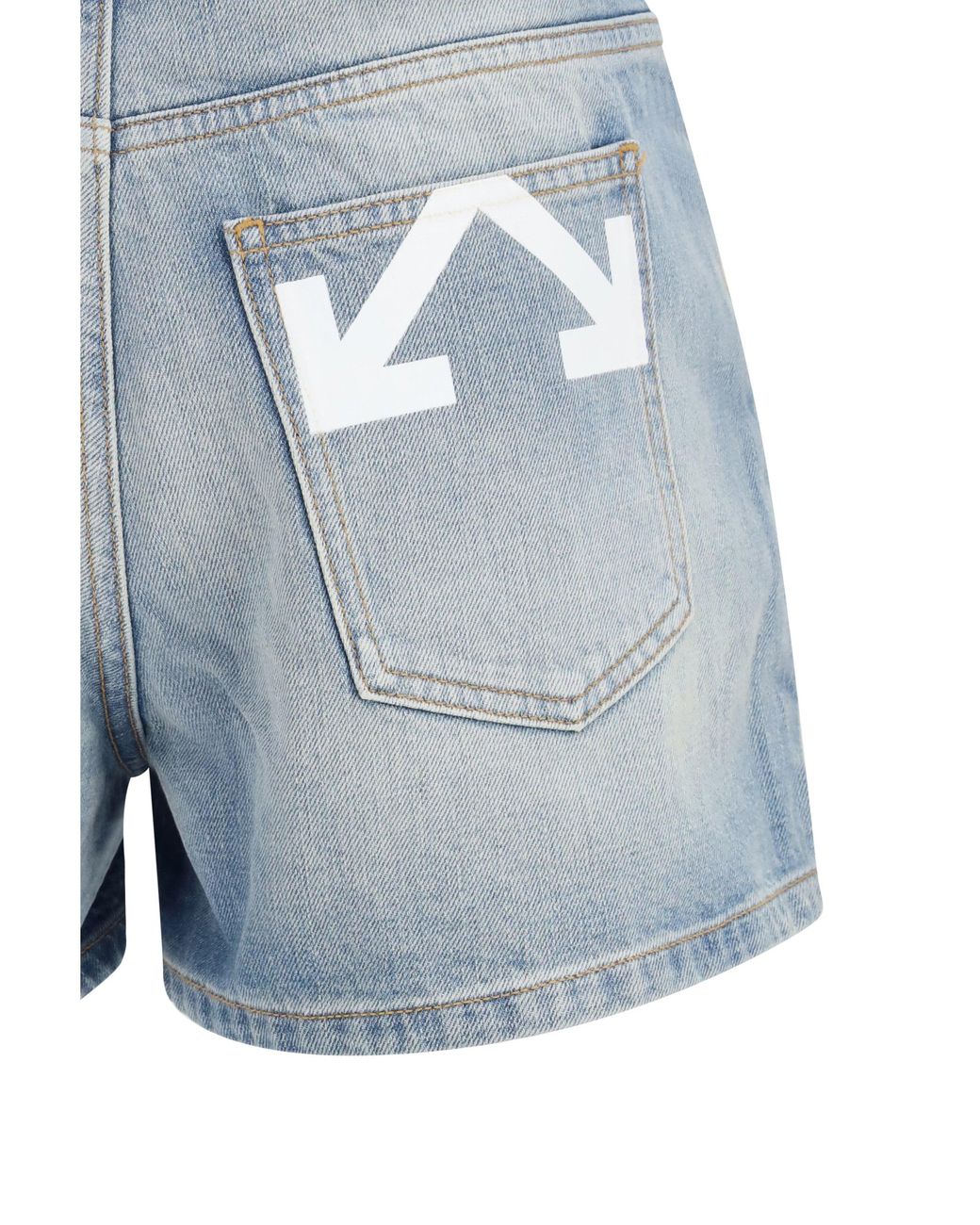 Off-White c/o Virgil Abloh Blue Doll Denim Shorts