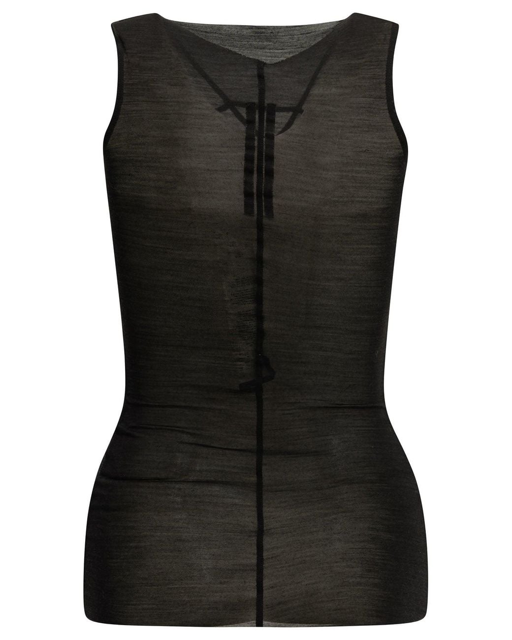 Rick Owens Black "Temple T" Tank Top
