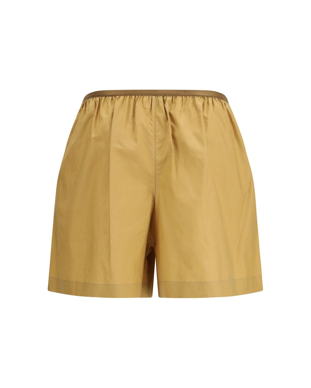 Lemaire White Buttoned Elasticated Shorts