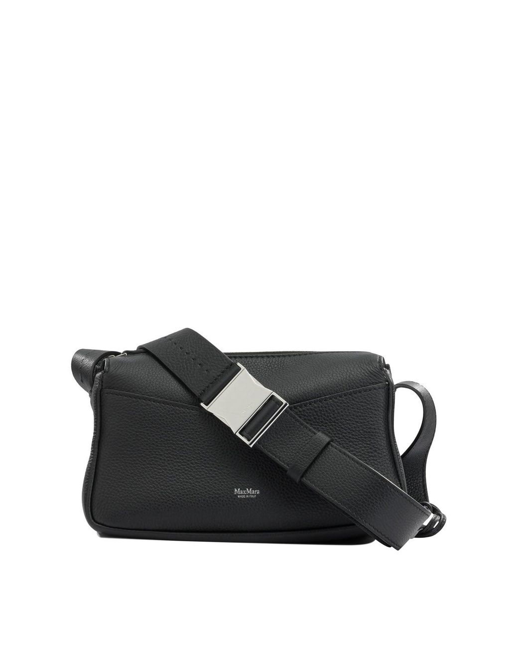 Max Mara Black Small Leather Shoulder Bag