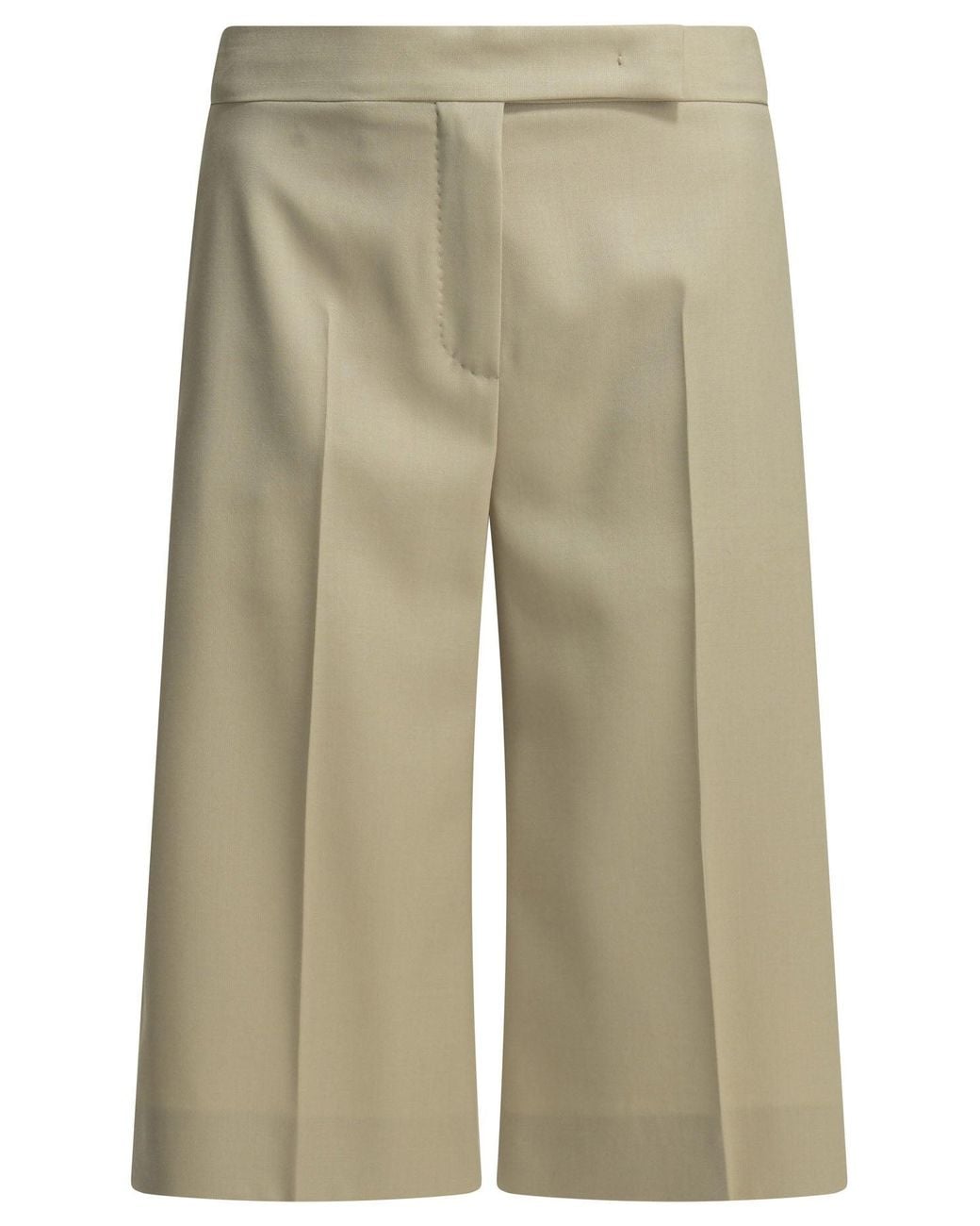 Max Mara Natural Formal Wool Shorts