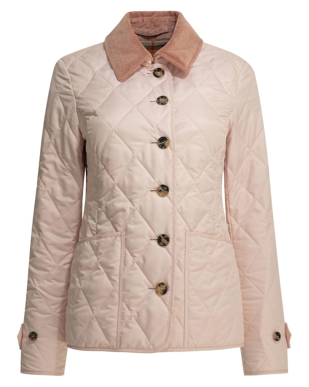 Burberry Natural Quilted Polyester Jacket
