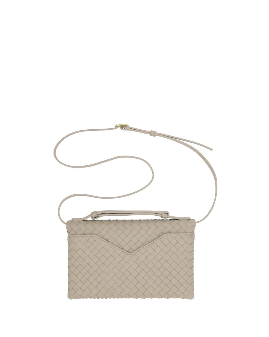 Bottega Veneta White Knot Lock Shoulder Bag