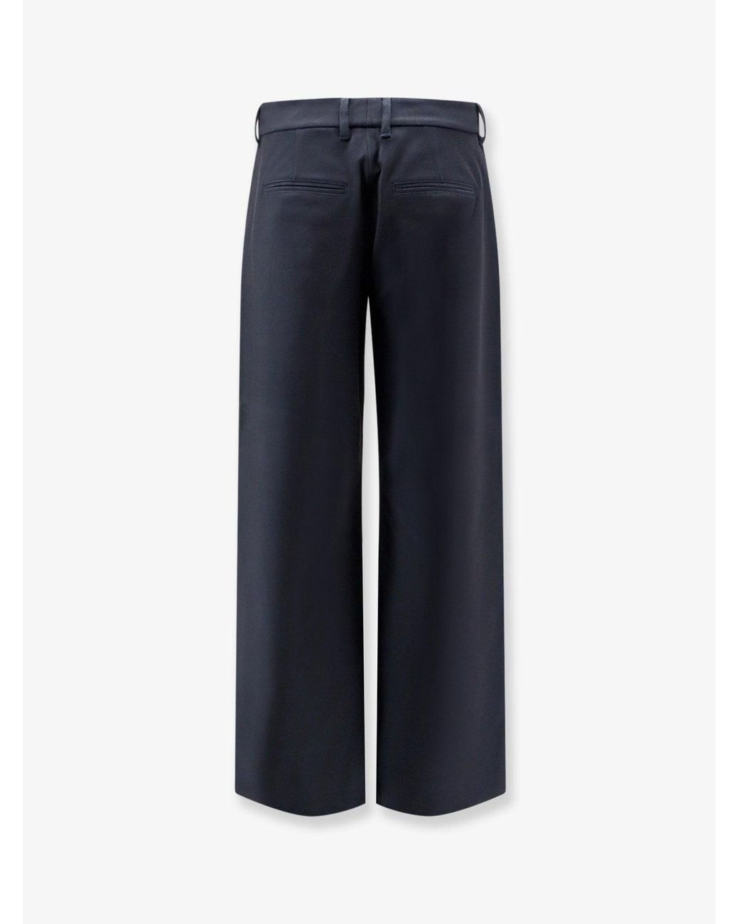 Max Mara Blue Smmgela Cotton Blend Trousers