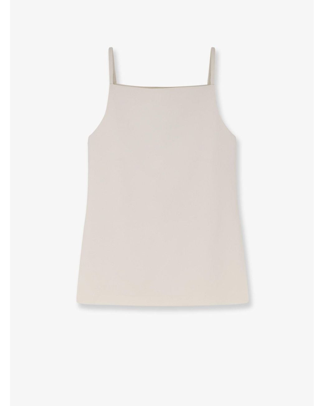 R2W White Tinta Square Neck Top