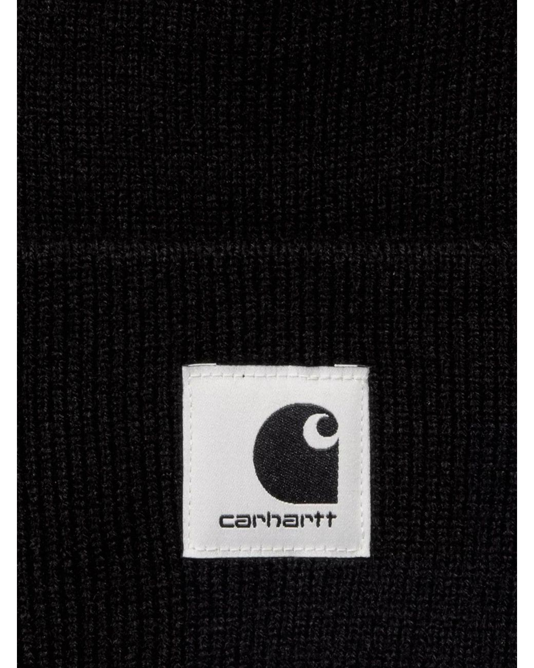 Carhartt Black Ashley Beanie With Logo for men