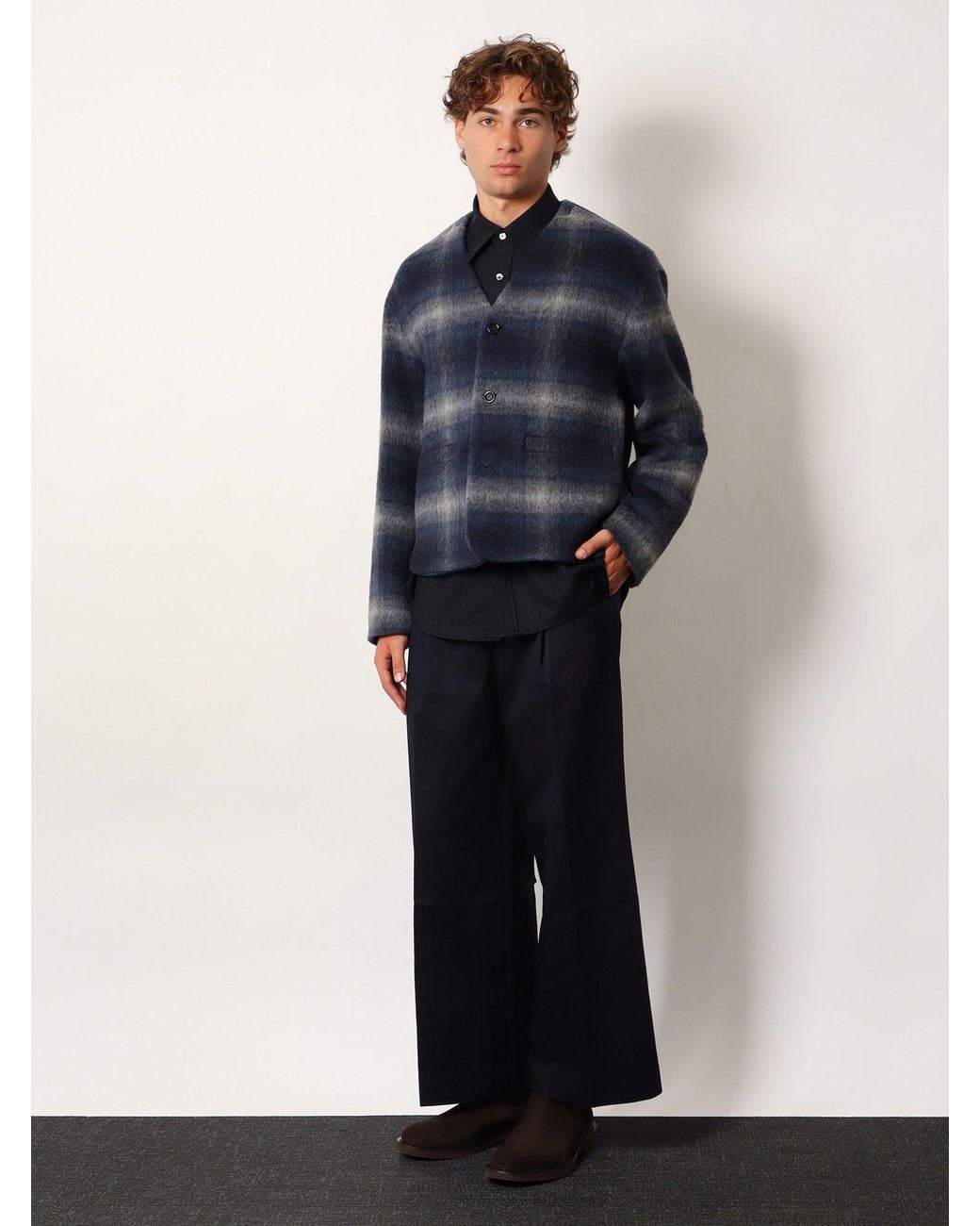 TONYWACK Blue Cotton Trousers