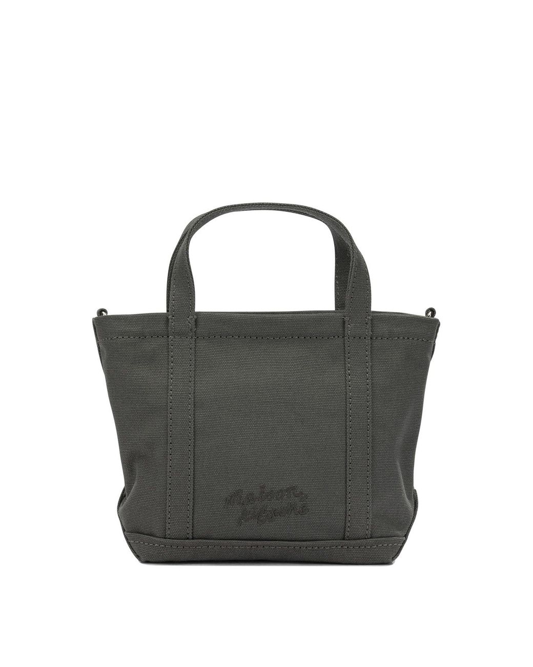 Maison Kitsuné Black Small "Fox Head" Handbag