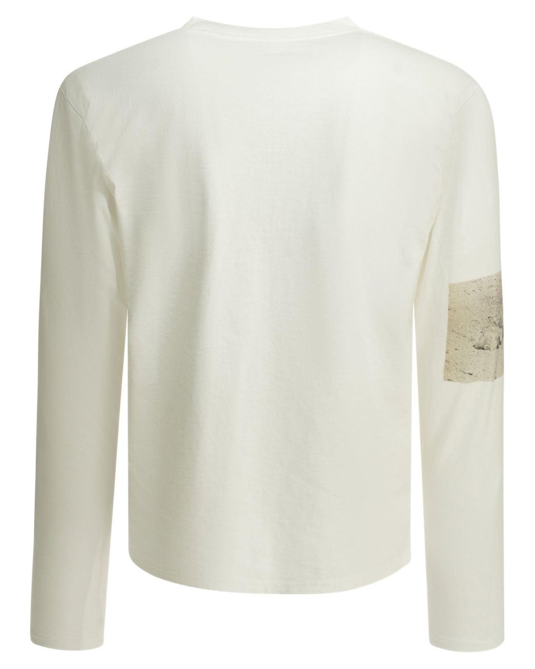 Kapital White "Gull Foot" Crewneck T-Shirt for men