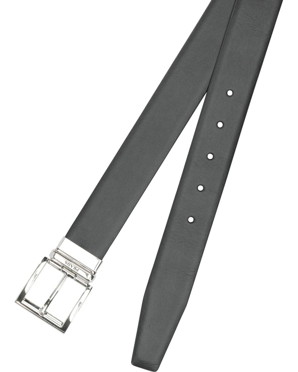 Prada Black Leather Belt for men