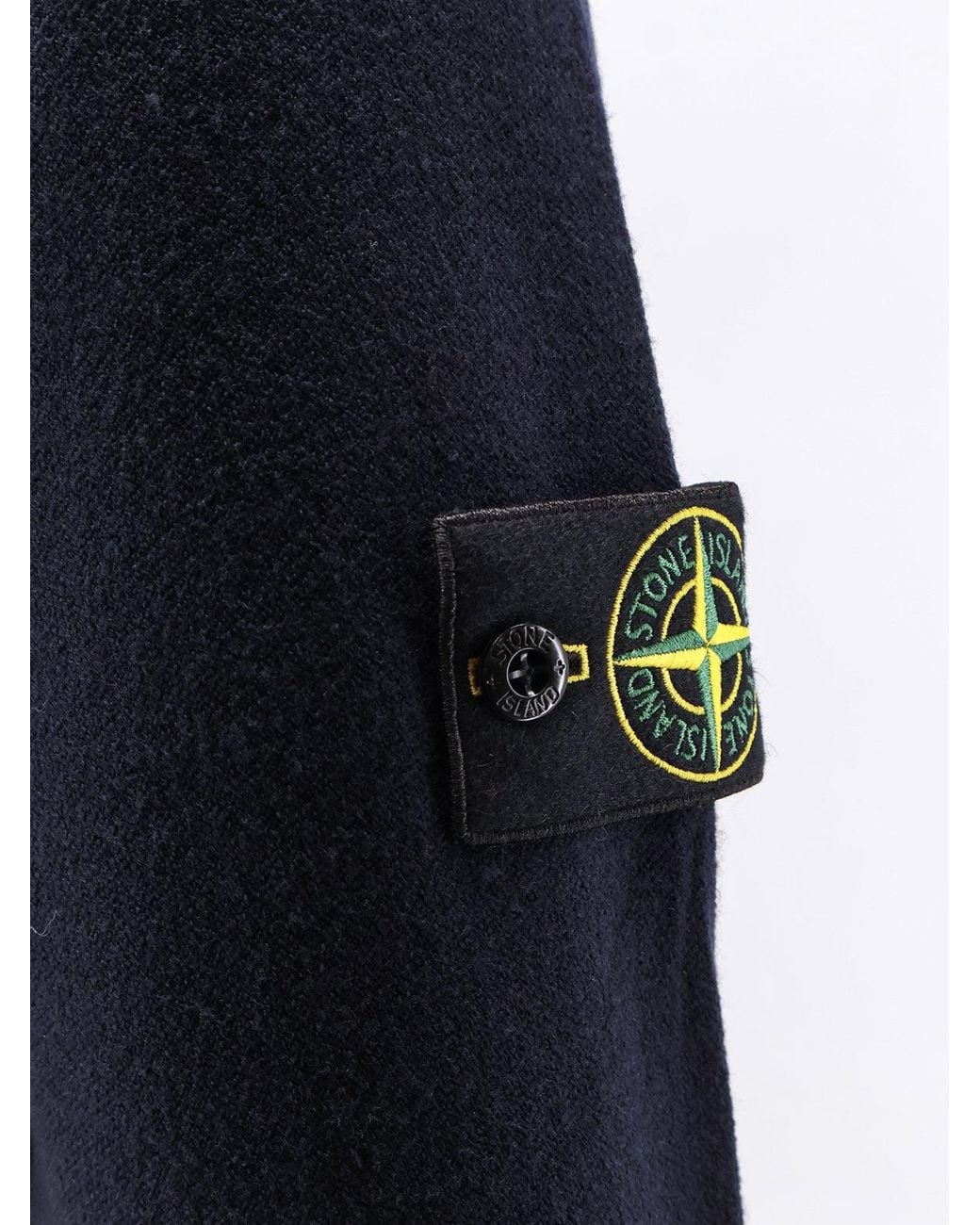 Stone Island Blue Wool Blend Sweatshirt for men