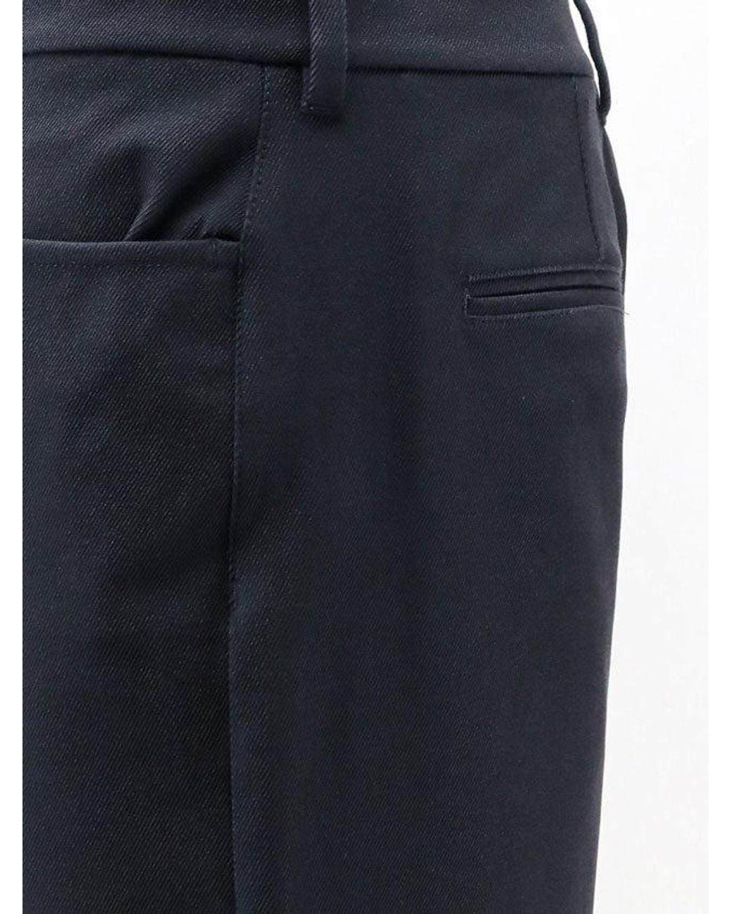 Max Mara Blue Smmgela Cotton Blend Trousers