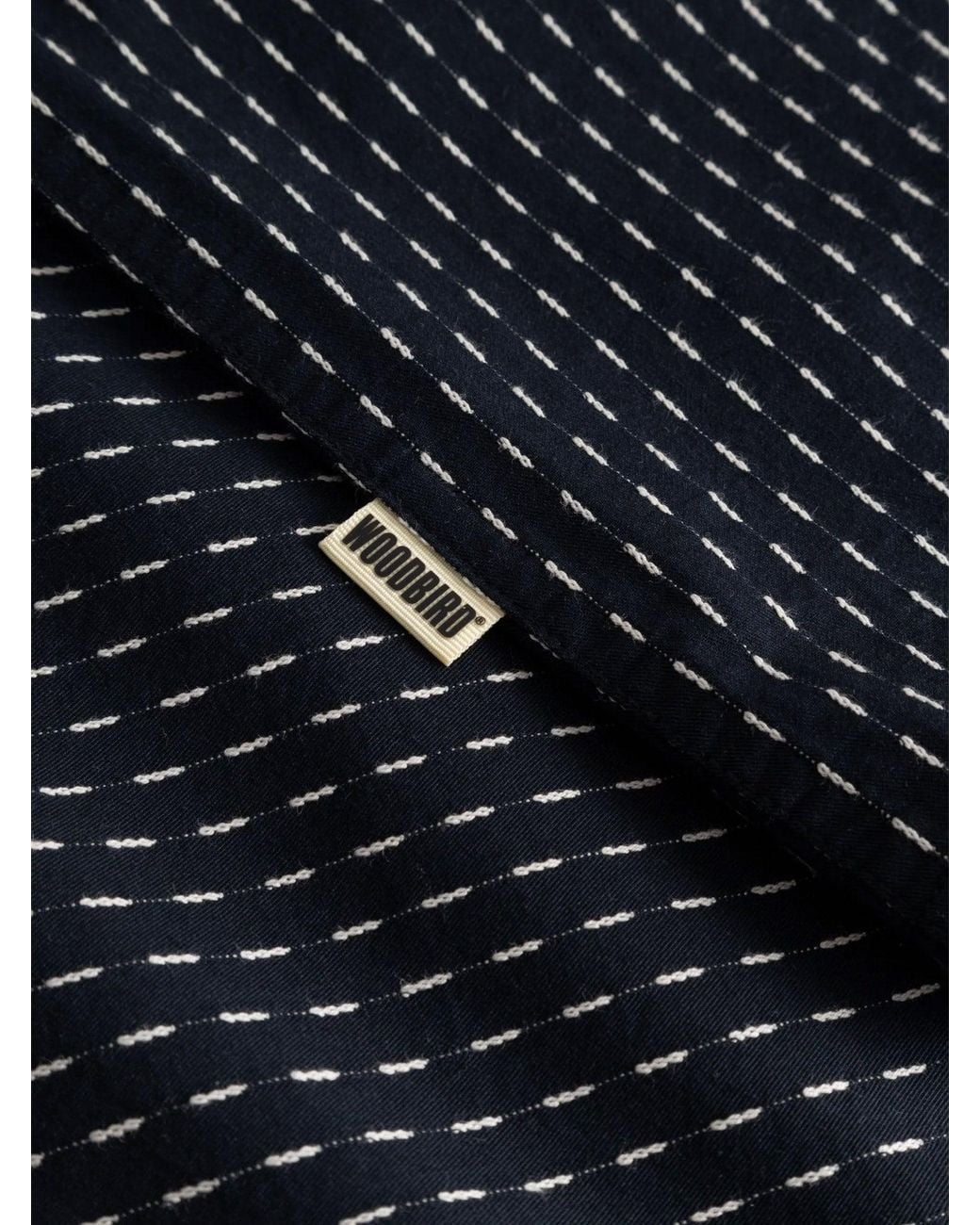 Woodbird Black Wbwang Shiko Cotton Shirt for men