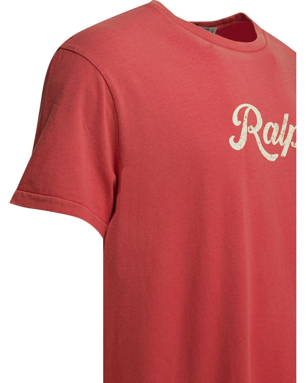 Polo Ralph Lauren Red Logo Printed Crewneck T-Shirt for men