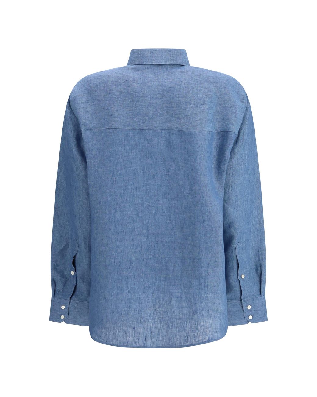 Rohe Blue Linen Shirt Ocean