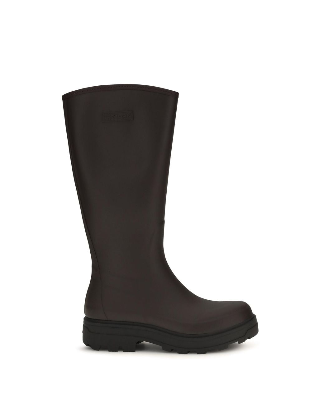 Tretorn Black Halla Rubber High Boots Chocolate