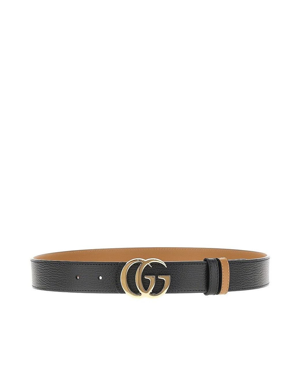 Gucci Multicolor Gg Marmont Reversible Leather Belt