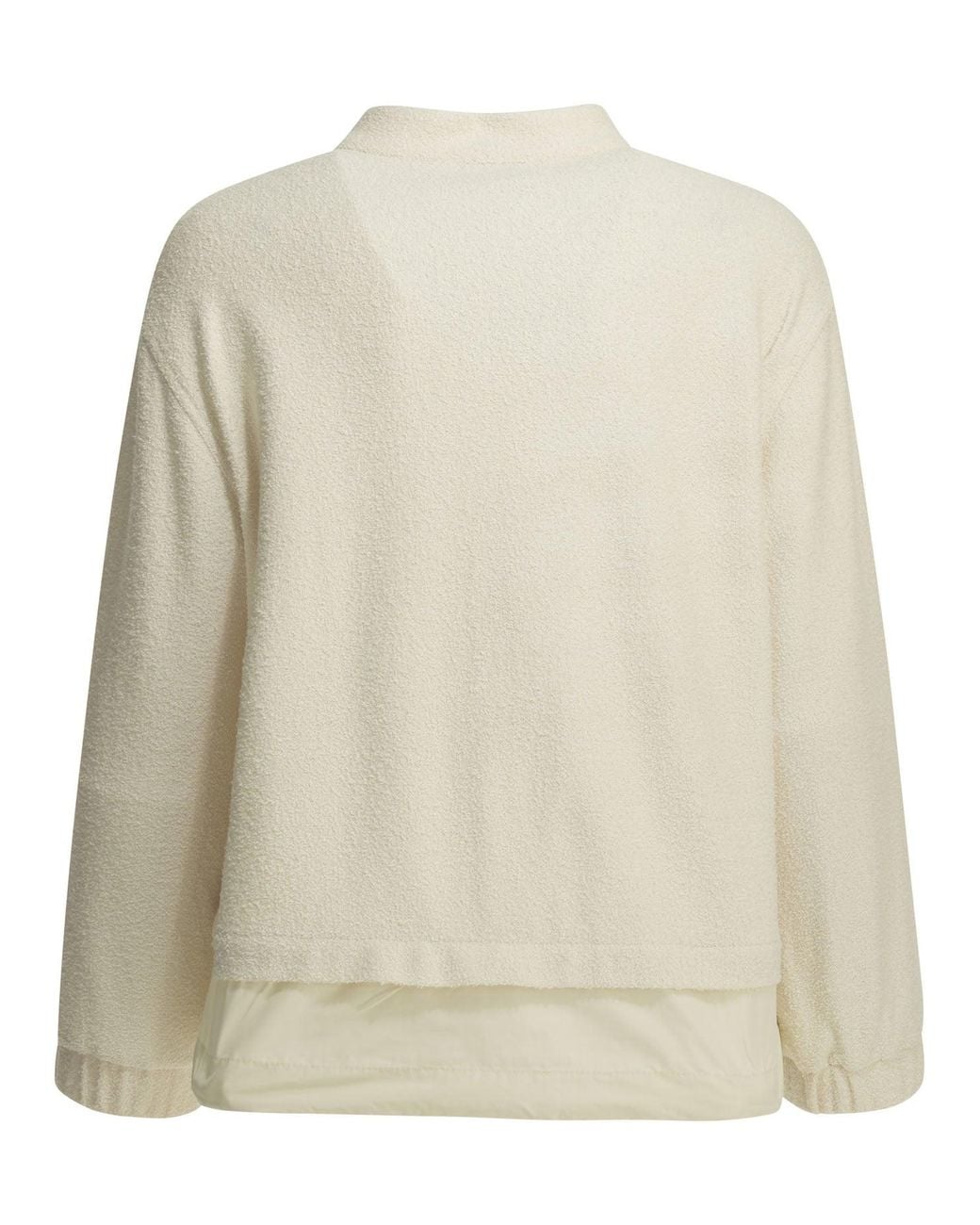 Moncler Natural Cotton Bouclé Bomber Jacket