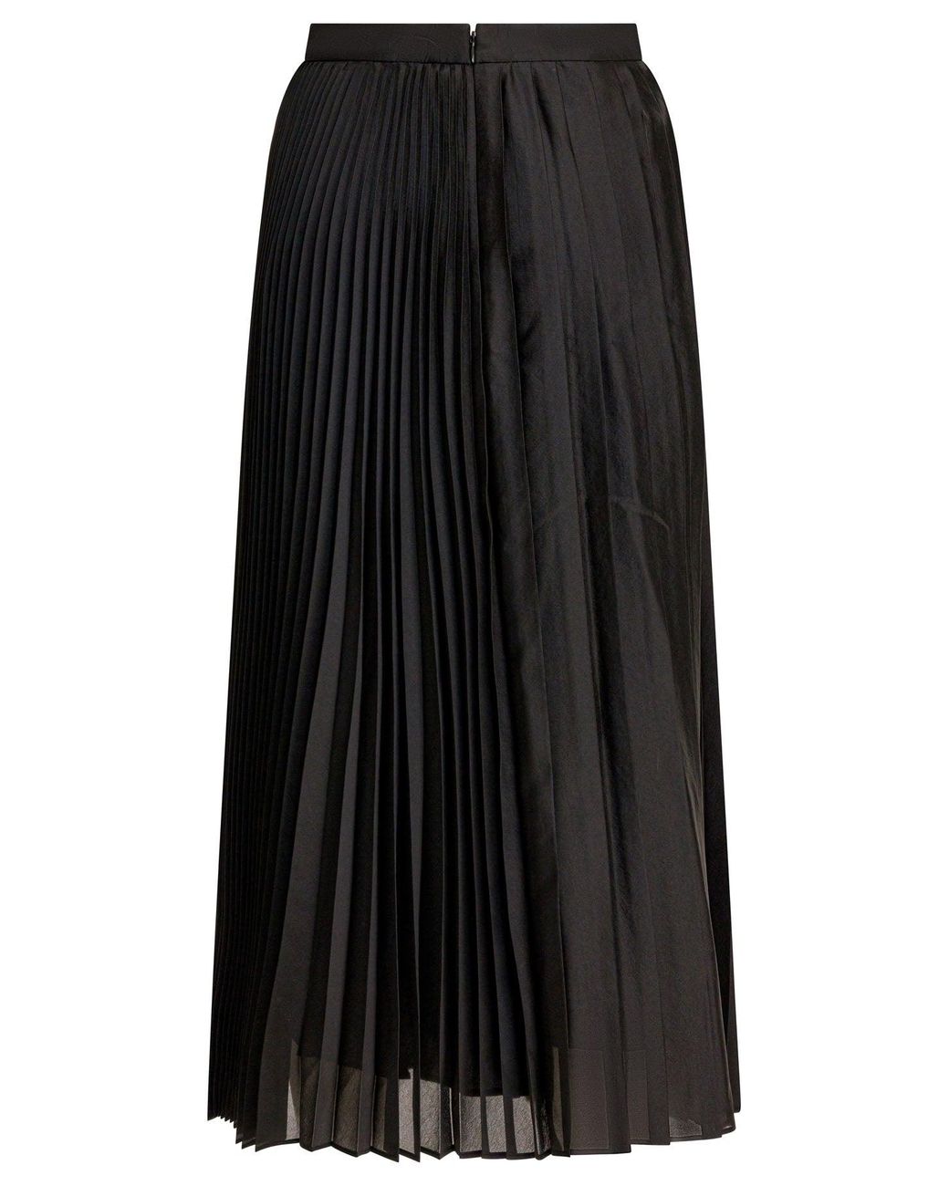 Sandbeige Black Polyester Skirt