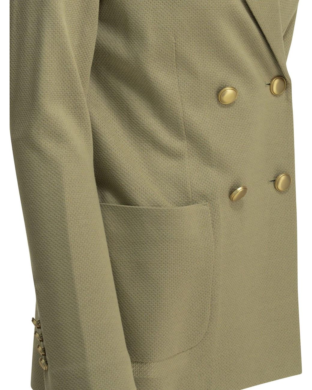 Circolo 1901 Green Cotton Linen Jacket