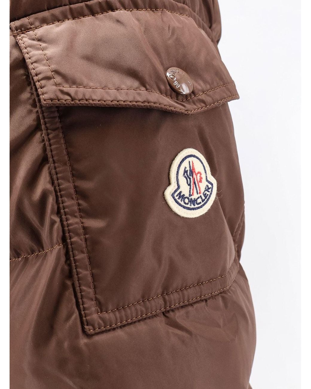 Moncler Brown Recycled Material Maya Down Jacket for men