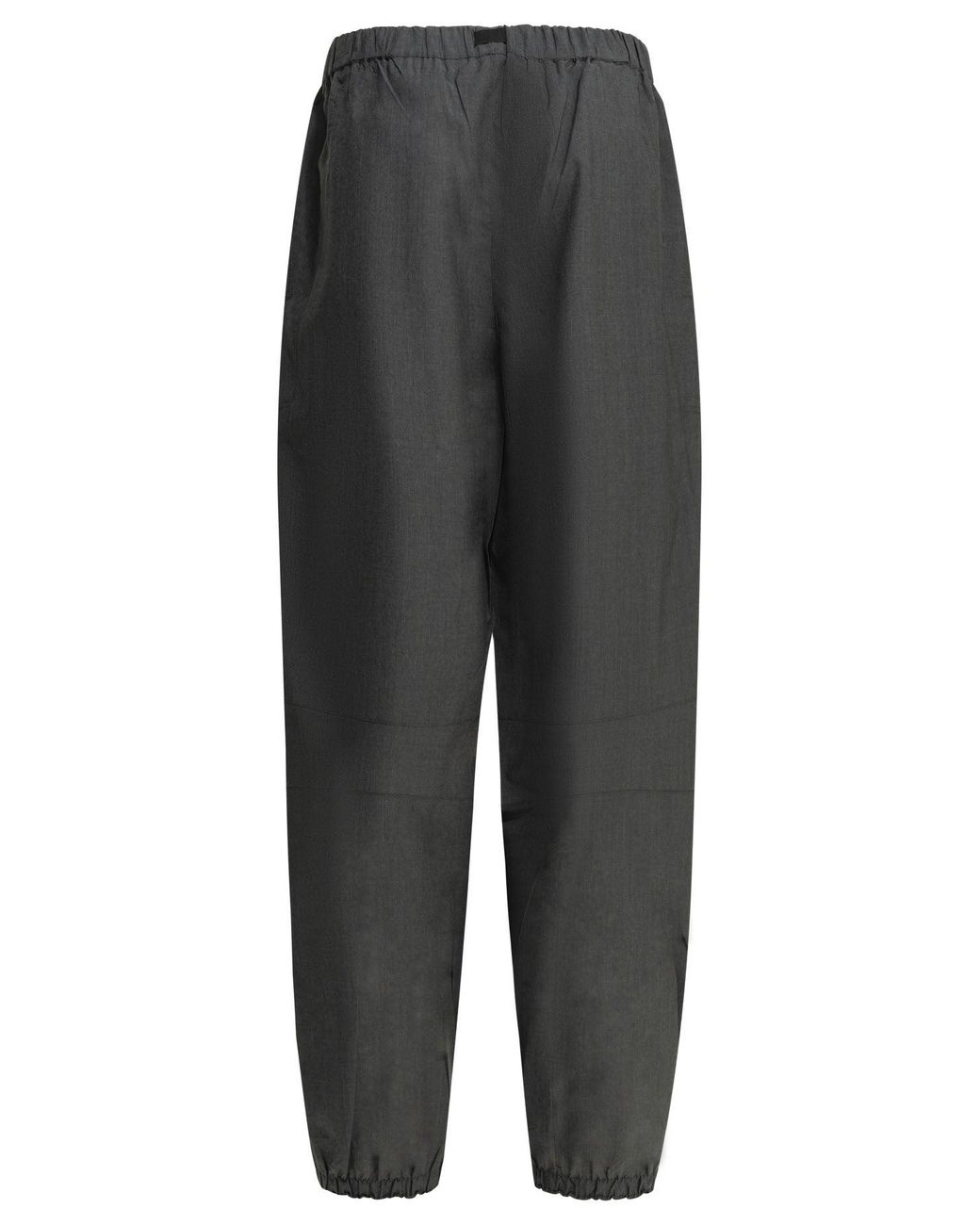 Prada Gray Wool Parachute Pants