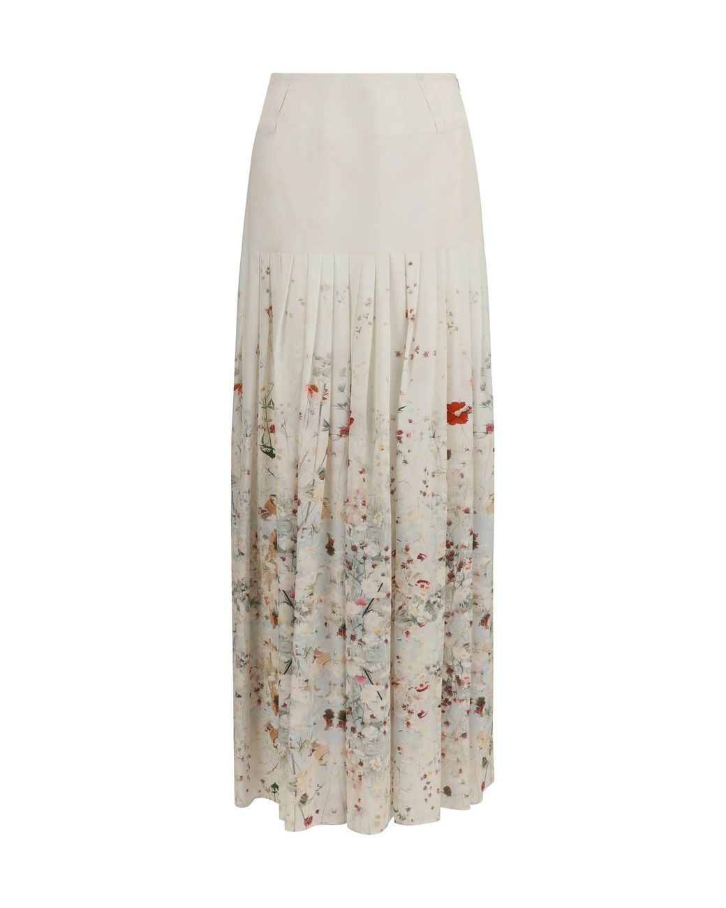 Crida Milano White Long Skirt Calla
