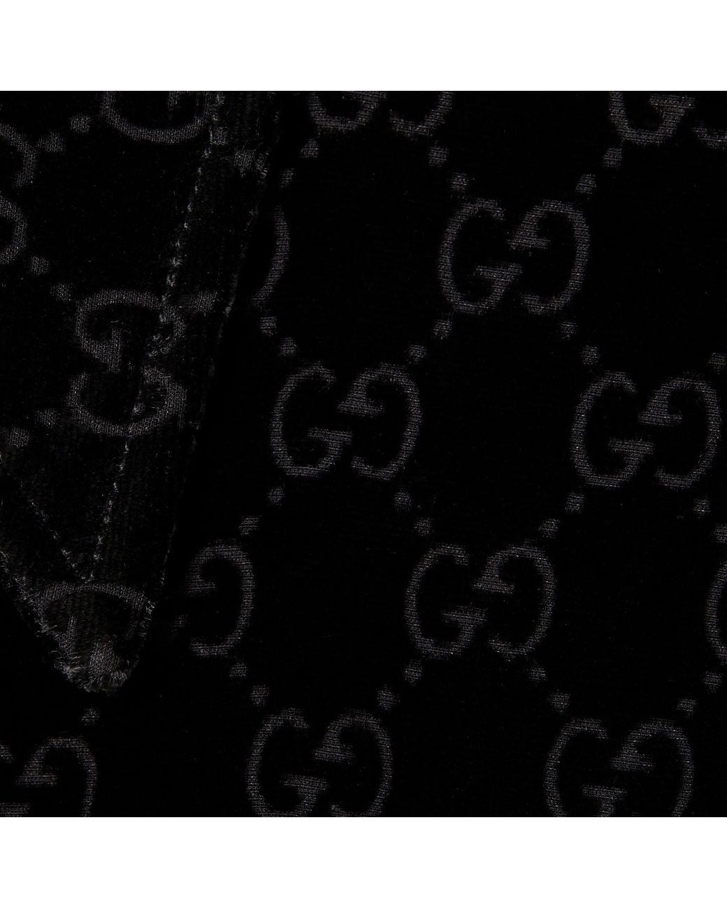 Gucci Black Gg Velvet Pants