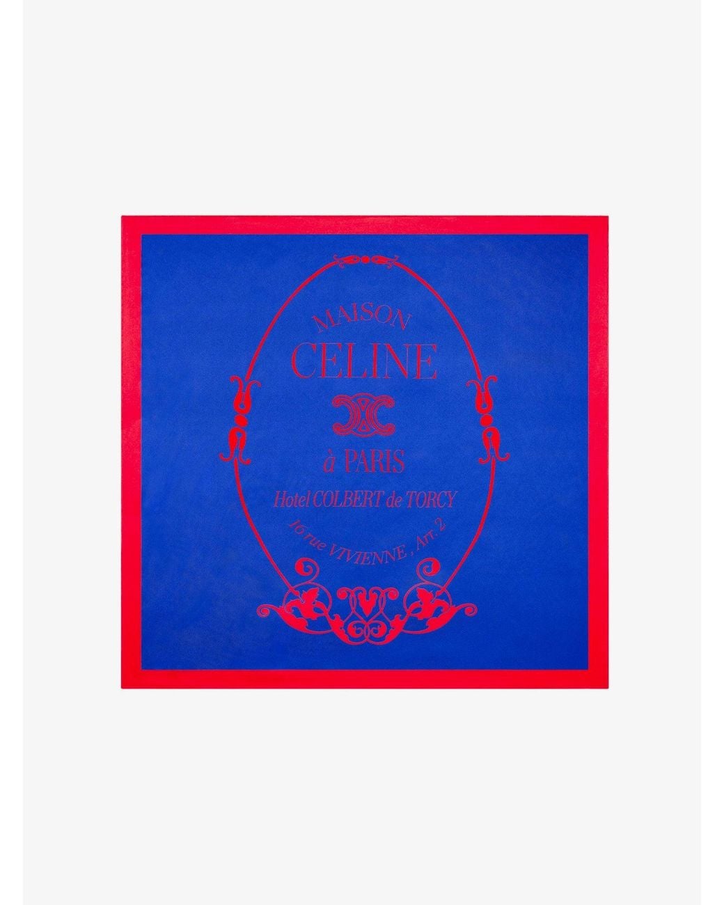 Céline Blue Maison 90 Silk Foulard