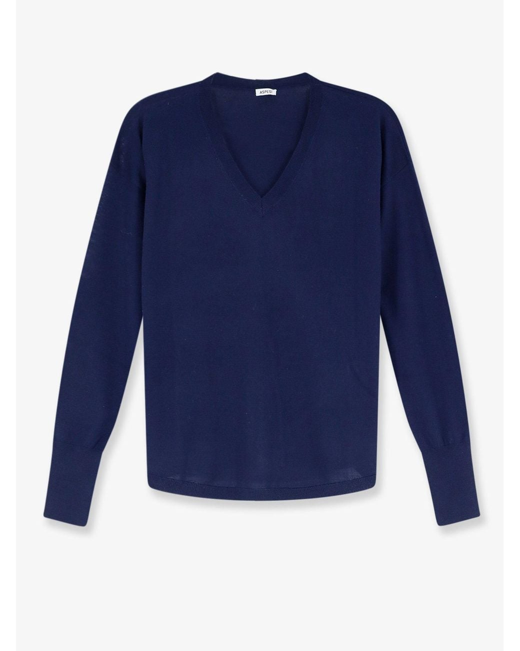 Aspesi Blue Virgin Wool Sweater