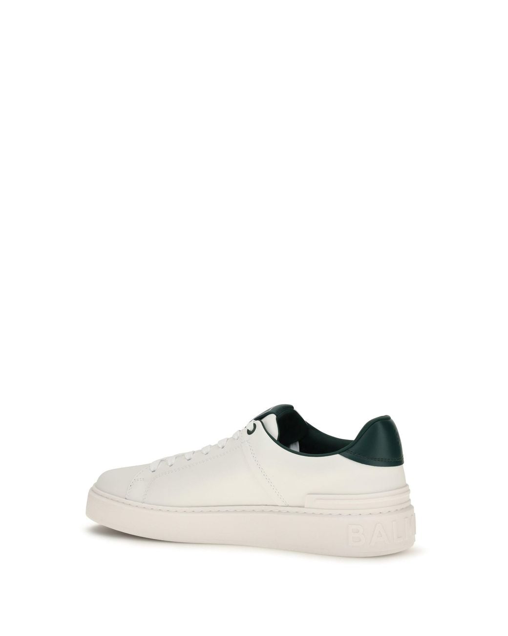 Balmain White B-Court Leather Sneakers for men