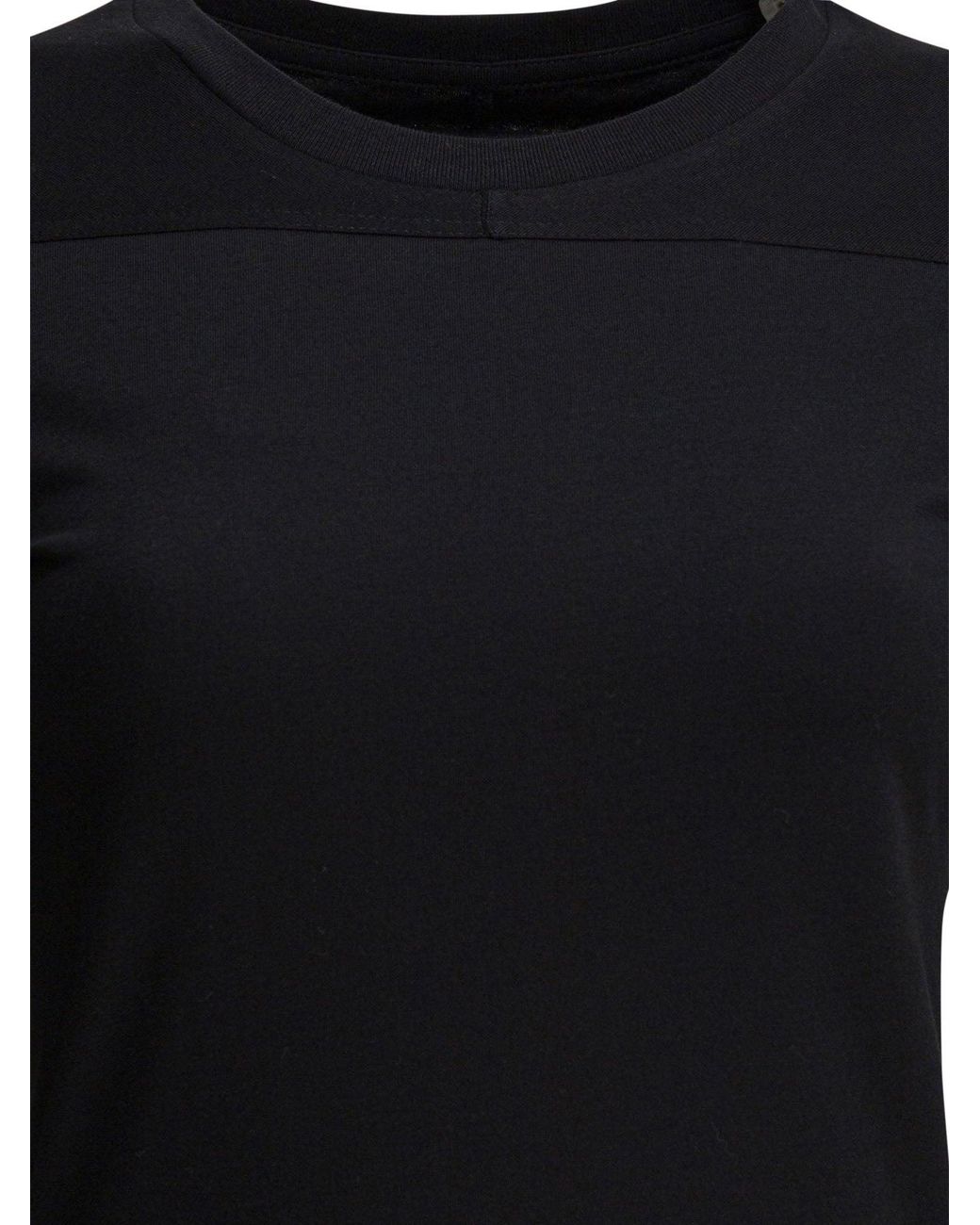 Rick Owens Black Cotton Jersey T-Shirt