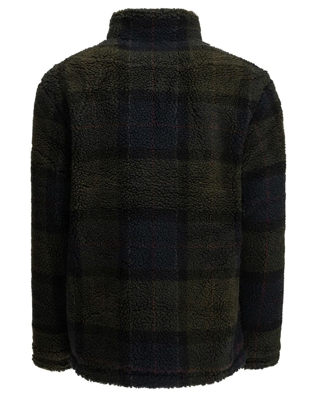 Barbour Black "Tartan Fleece" Fleece Jacket for men