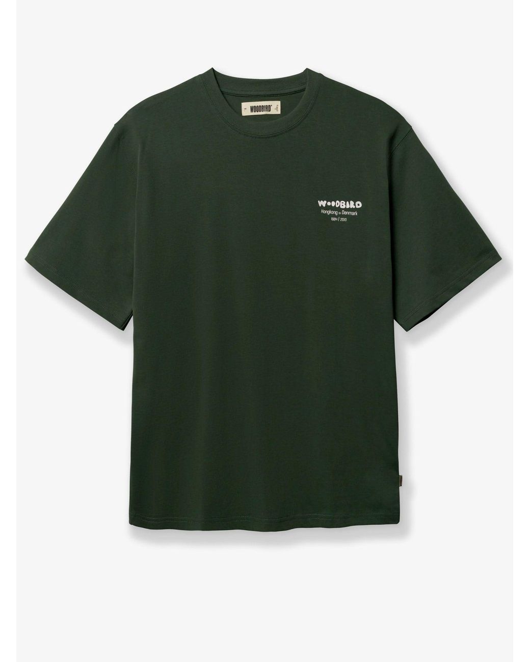 Woodbird Green Wbbaine Organic Cotton T-Shirt for men