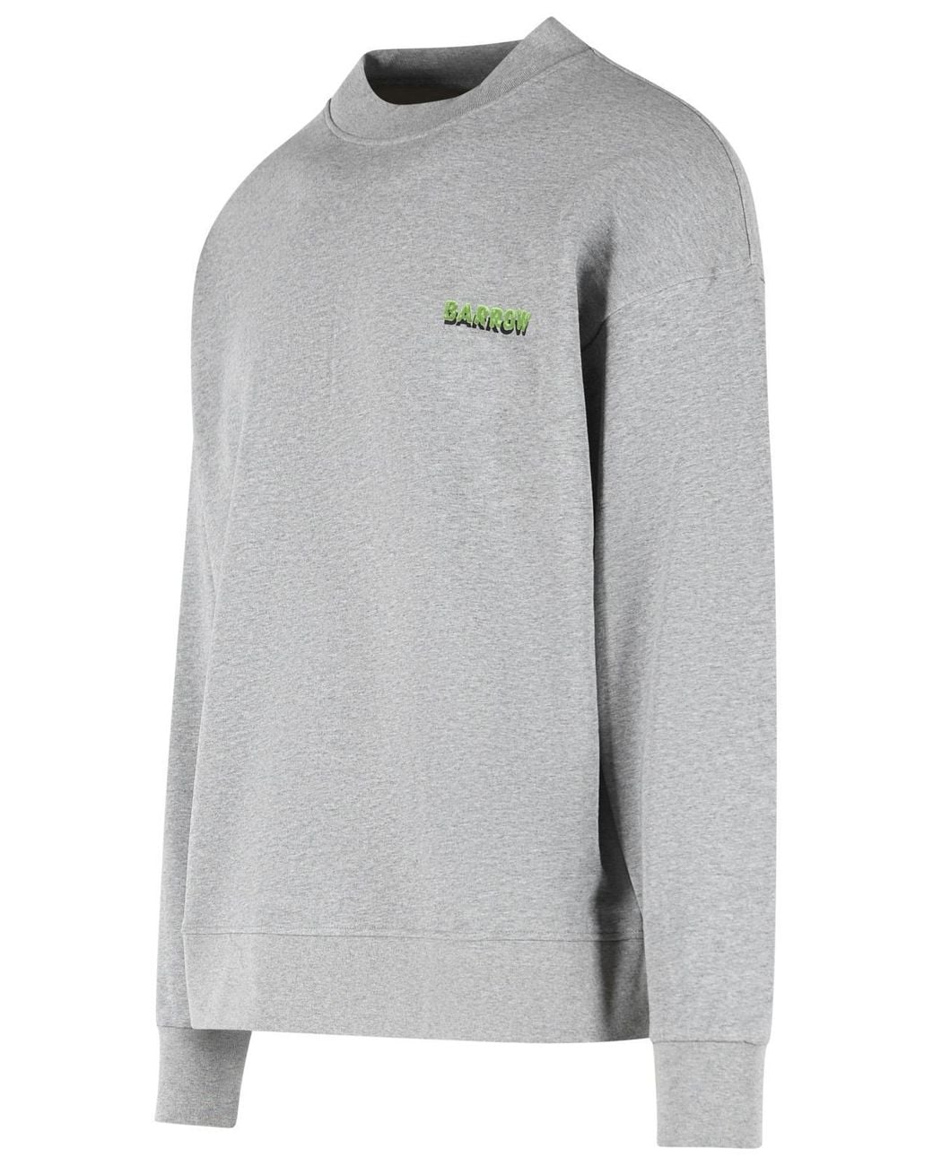 Barrow Gray Cotton Sweatshirt for men
