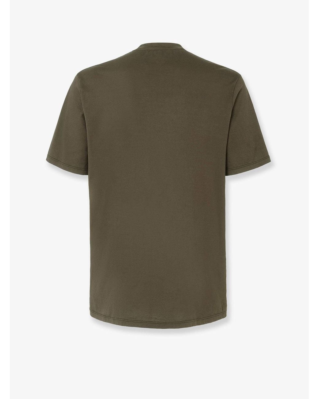 Fendi Green Cotton T-Shirt for men