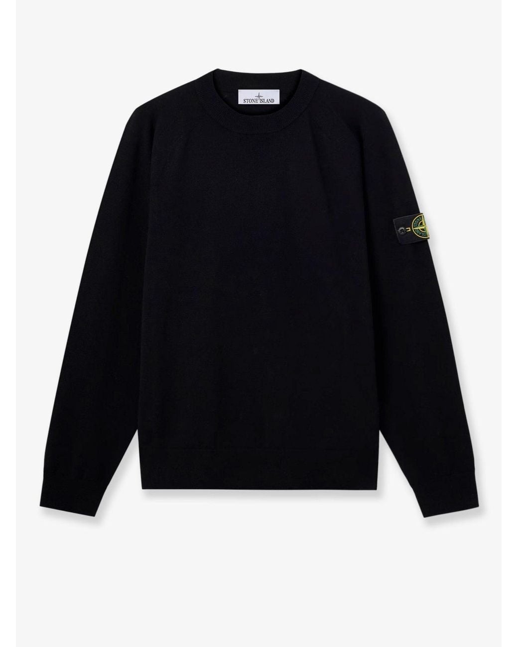 Stone Island Blue Virgin Wool Blend Sweater for men